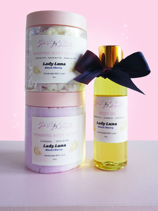 Lady Luna (Black Cherry) Bodycare Bundle Set