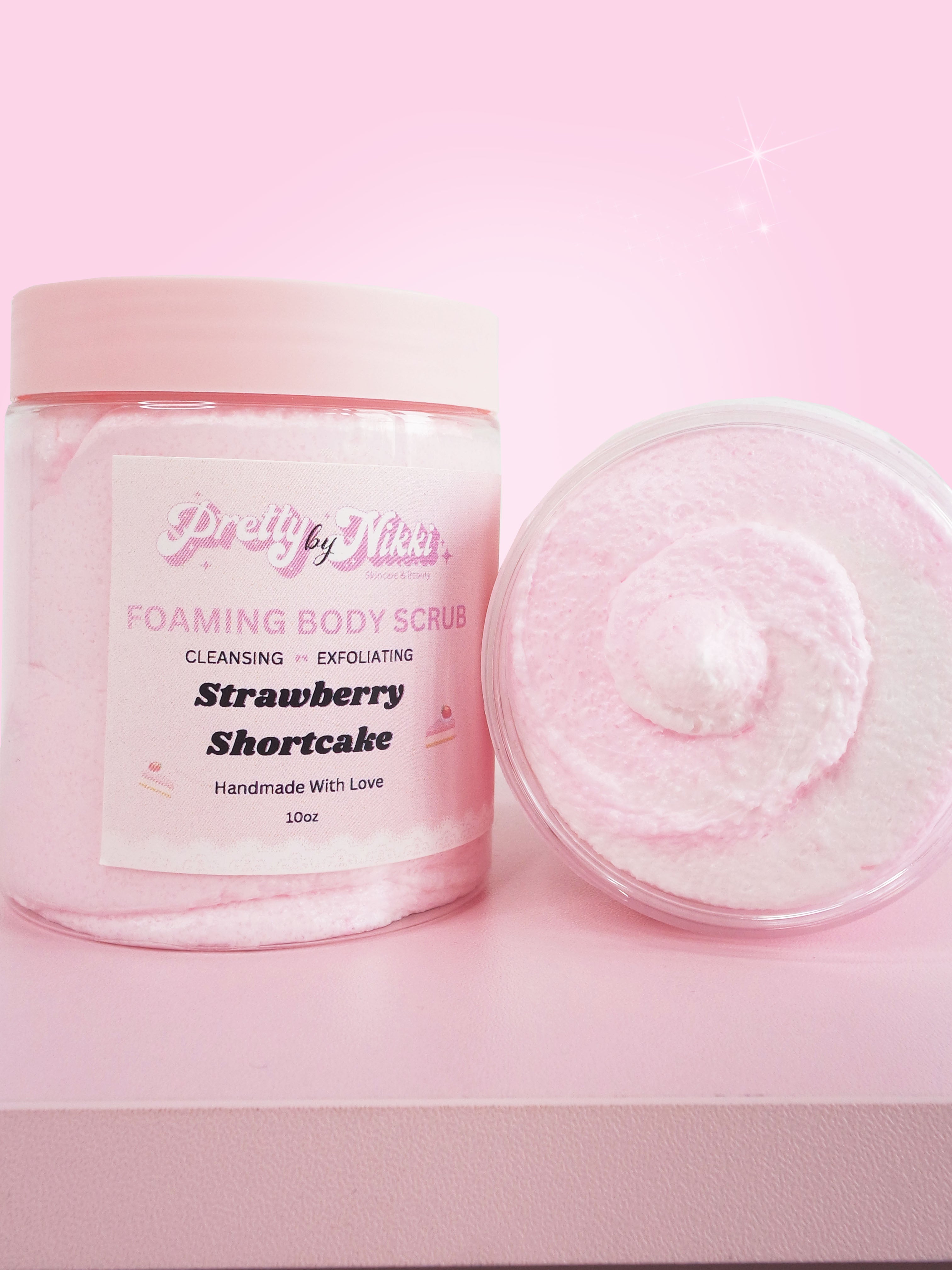 Strawberry Shortcake Body Milk, Body Oil, Body Scrub Set