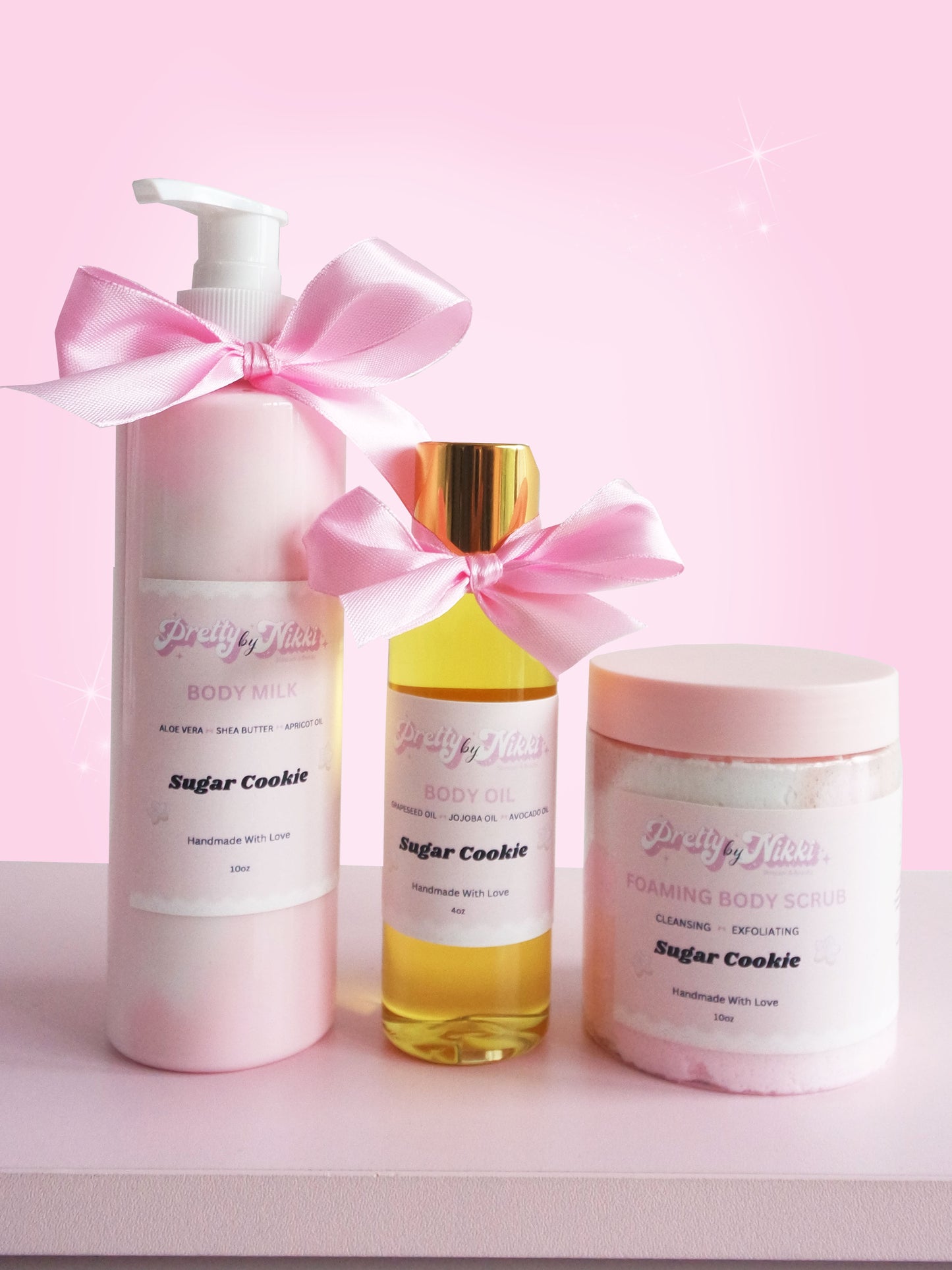 Sugar Cookie Body Milk, Body Oil, Body Scrub Set