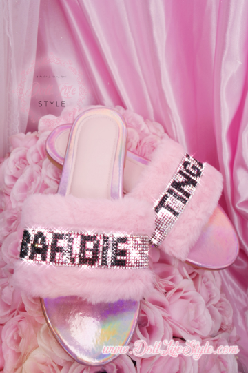 Pink Bling Barbiee Thingz Slippers