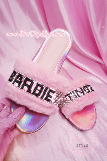 Pink Bling Barbiee Thingz Slippers