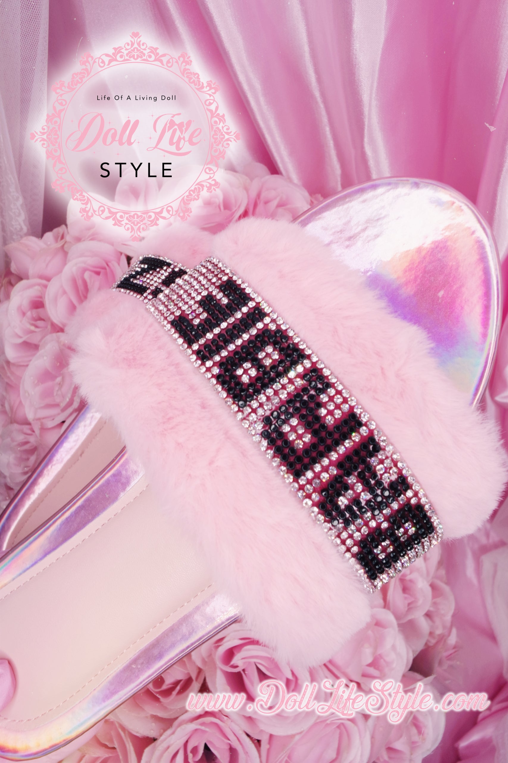 Pink Bling Barbiee Thingz Slippers