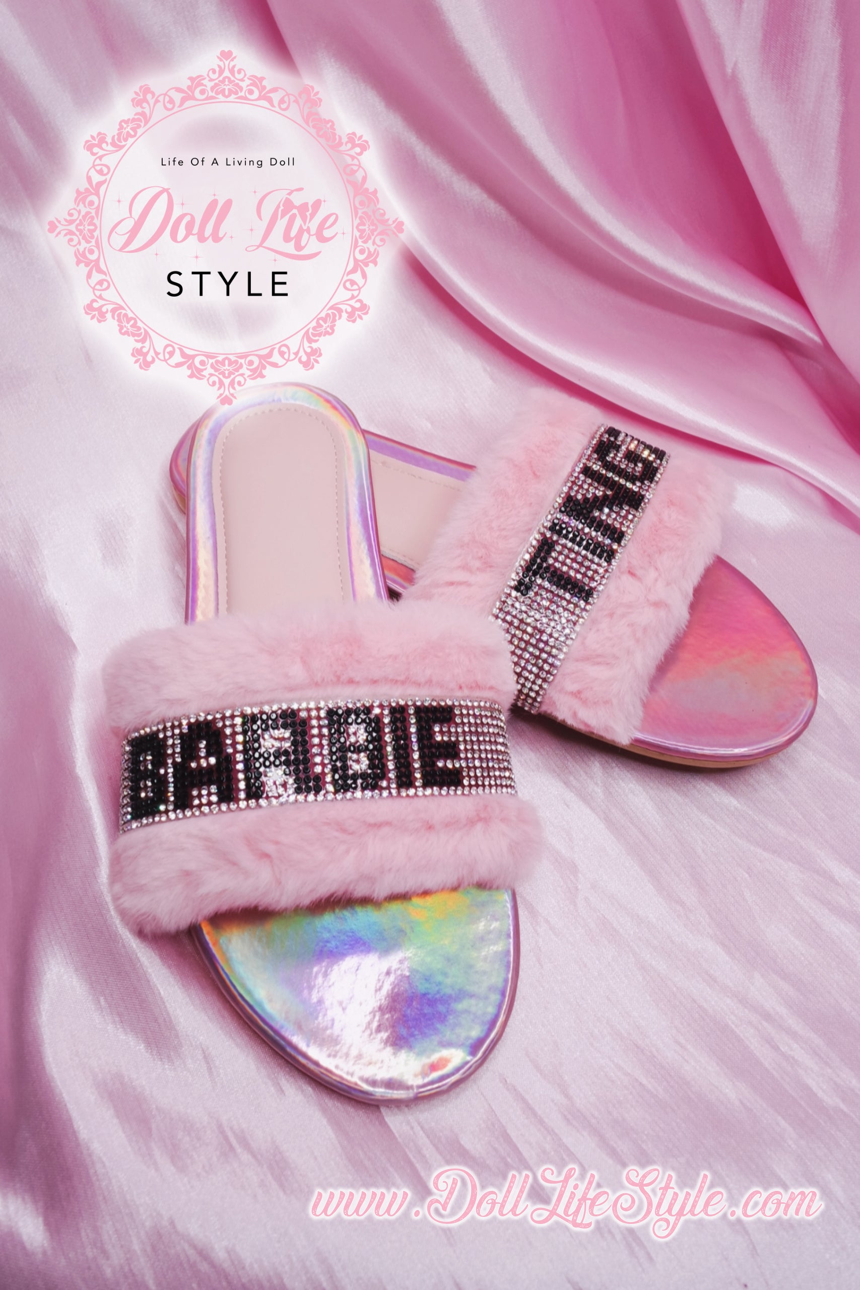 Pink Bling Barbiee Thingz Slippers